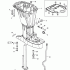 40 EFI (3 CYL.)(4-STROKE) 1B227000 THRU 1B344398 Driveshaft housing(long)