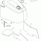 125 DFI (3 CYL.)(1.5L) 1B736885 & Up Верхняя часть колпака