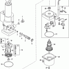 15 Carb(2CYL)(4-STROKE) 0R235949 & Up Механизм гидроподъема Power Trim