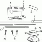 15 (4-STROKE) 0G760300 THRU 1B226999 Extension kit-driveshaft housing (828032a1 / a2)