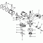 40 (2 CYL.) 5556230 AND UP Коленчатый вал, поршни и шатуны