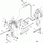 25 (4-STROKE) 0T409000 THRU 1B344298 Кронштейн крепления двигателя