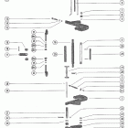 115 (6 CYL.) 5314656 THRU 5600966 Clamp bracket and reverse lock