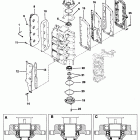 30 JET 0C159200 THRU 0G589999 End caps and exhaust cover