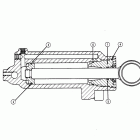 50 (3 CYL.) 7208333 THRU 0A721307 Power trim cylinder repair kits
