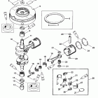25 (2 CYL.) 1B000001 & Up Коленчатый вал, поршни и маховик