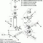 55 (3 CYL.) 0G290585  THRU 0G589999 Power trim components (s / n 0g357070 & up)(yellow fill ...