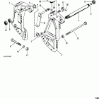 45 (4 CYL.) 0A719281 & Up Transom bracket(power trim)