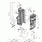 200 VERADO (4-STROKE)(6 CYL.) 1B517434 & Up Блок цилиндров