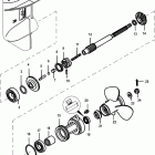 30 EFI (3 CYL.)(4-STROKE) 0R106999 & Up Корпус редуктора, вал гребного винта -1,92: 1 передаточн...