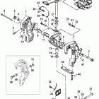 40 MXL  MARATHON 0N037781 THRU 0N056164 Transom and swivel brackets(power trim)