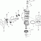 200 (DFI) 3.0L 1B504989 & Up Crankshaft, pistons and connecting rods 250
