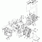 40A (ABOVE PROP. EXHAUST) 676-A007736 ANU UP      (M) Crankcase and cylinder head