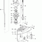 9.9 (4-STROKE)(209cc) 0R042475 & Up Gear housing, driveshaft-bigfoot