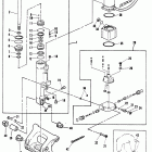 40C (TWIN CARB) (W/AUTO-BLEND) 6E9-309344 THRU 350000      (ML) Electric tilt assembly and bracket