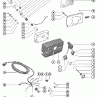 140 5443030 AND UP Remote control assembly (electric) (use on mariner 90)