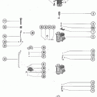 115 (6 CYL.) 5314656 THRU 5600966 Carburetor linkage and choke solenoid