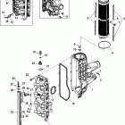200 VERADO (4-STROKE)(4 CYL.) 1B517159 & Up Charge cooler / intake manifold