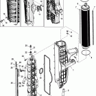 200 VERADO (4-STROKE)(6 CYL.) 0T980000 THRU 1B226999 Охладитель и впускной коллектор