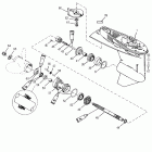 60 (4-STROKE)(4 CYL.) 0T178500 THRU 0T598999 Gear housing(prop shaft)(1.83:1 gear ratio)