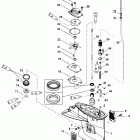 15 (4-STROKE) 1B227000 & Up Корпус редуктора, вертикальный вал, передаточное отношен...