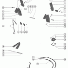 140 5443030 AND UP Trim cylinders and hydraulic hoses