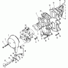 40A (ABOVE PROP. EXHAUST) 676-A00346 THRU 007735     (M) Впускной коллектор
