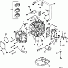 25 (4-STROKE) 0G760300 THRU 0T408999 Блок цилиндров