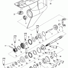 200 (3.0L DFI)(DTS) 1B417702 THRU 1B504988 Корпус редуктора, вал гребного винта - обратное вращение