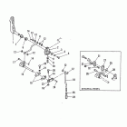 40 (TWIN CARB) (W/OIL INJECTION) 6E9-015001 AND UP      (M) Gear shift linkage