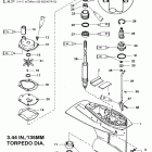 45 BODENSEE (4-STROKE) 0G231123 THRU 0G760299 Корпус редуктора, приводной вал-1.83:1 / 2:1 передаточно...