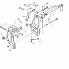 225 (3.0L CARB) 0D280813 THRU 0G760299 Transom brackets(s / n-0g589999 and below)