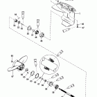 25 (2 CYL.) 1B000001 & Up Корпус редуктора, гребной вал (2.25:1 gear ratio)