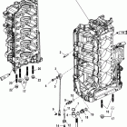 200 VERADO (4-STROKE)(4 CYL.) 1B517159 & Up Компоненты левой стороны блока цилиндров