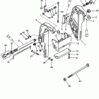 55 (3 CYL.) 0G290585  THRU 0G589999 Кронштейн крепления к транцу (50 / 60)