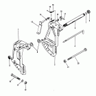 90 (3 CYL.) 0A996142 THRU 0B240450 Кронштейн крепления к транцу