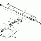18XD 7209533 THRU 0A730006 Steering handle assembly (mariner)(manual)