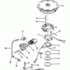 40 (2 CYL.) 5556230 AND UP Flywheel, ignition coil and switch box (serial group #1)