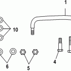 9.9 (4-STROKE)(209cc) 0R042475 & Up Attaching kit-steering link rod, 17024a03