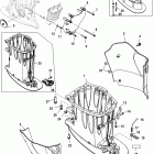 225 VERADO (4-STROKE)(6 CYL.) 1B227000 THRU 1B381711 Корпус вертикального вала