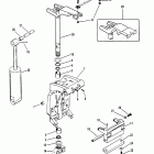 90 (3 CYL.) 0C222000 THRU 0D283221 Swivel bracket and steering arm(casting number 1499-8709...