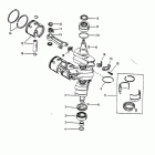 90 (3 CYL.) 0B240451 THRU 0C221999 Crankshaft, pistons / connecting rods (#646-818846)