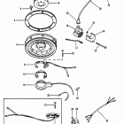 40 (2 CYL.) 5556230 AND UP Flywheel, ignition coil and switch box (serial group #2)