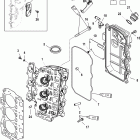 40 EFI (3 CYL.)(4-STROKE) 1C049739 & Up Головка цилиндра