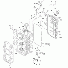 40 (4-STROKE) 0G760300 THRU 0T408999 Головка цилиндра