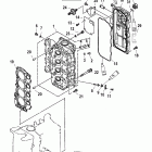 45 BODENSEE (4-STROKE) 0G760300 THRU 0T178499 Головка цилиндра
