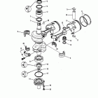 60 (2 CYL.) E-675-00101 THRU E-675-001170 Коленвал и поршни