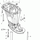 40 Carb (3 CYL.)(4-STROKE) 1C000001 THRU 1C018825 Driveshaft housing(short)