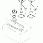 9.9 1B000001 & Up Топливный бак в сборе (6.6 галлонов)