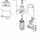 60 EFI (4 CYL.)(4-STROKE) 0T409000 THRU 1B344306 Starter motor(usa- 1b282399 and below)